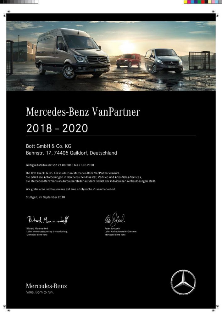 bott Mercedes-Benz VanPartner